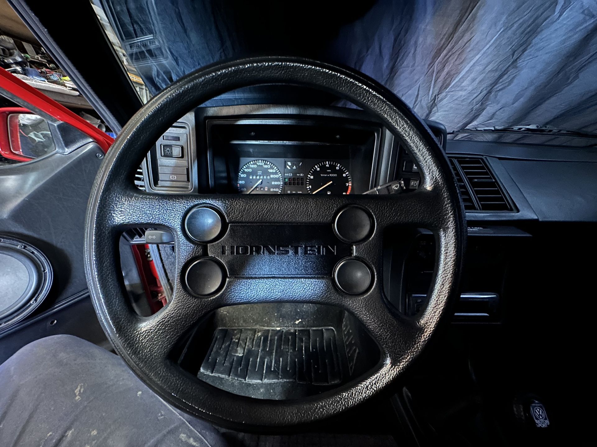 centre de volant imprimé en 3d pour Scirocco 2 HORNSTEIN