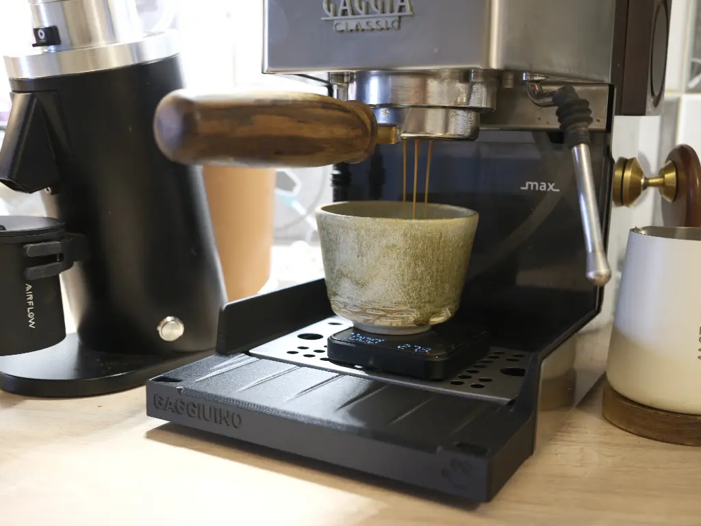 Low drip tray Gaggia Classic Pro /Gaggiuino (PETG CF, GAGGIA, BLANC)